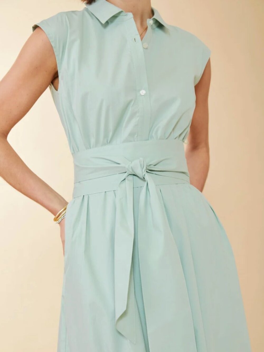 NWT Spartina 449 | Janine Midi Dress in "Tiedwater" Mint Green | Size XXL - Picture 3 of 15